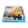 Jollybaby platnena igračka buldožer na potez 8310J-3
